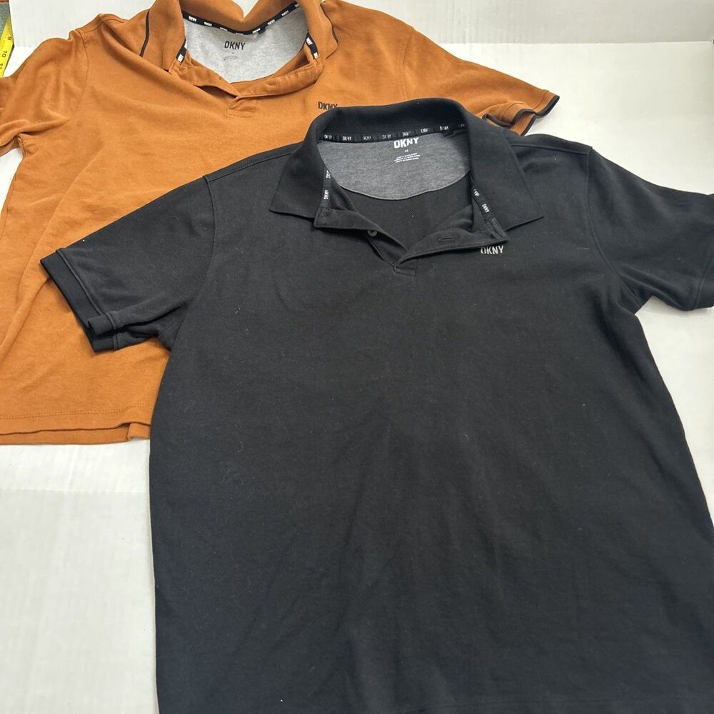 DKNY Men’s Polo Short Sleeve Shirts Lot Of 2